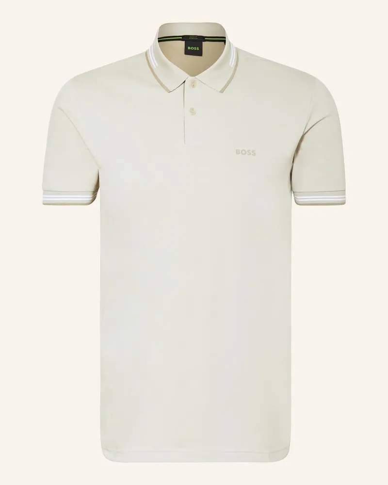 HUGO BOSS Piqué-Poloshirt PAUL Slim Fit Beige