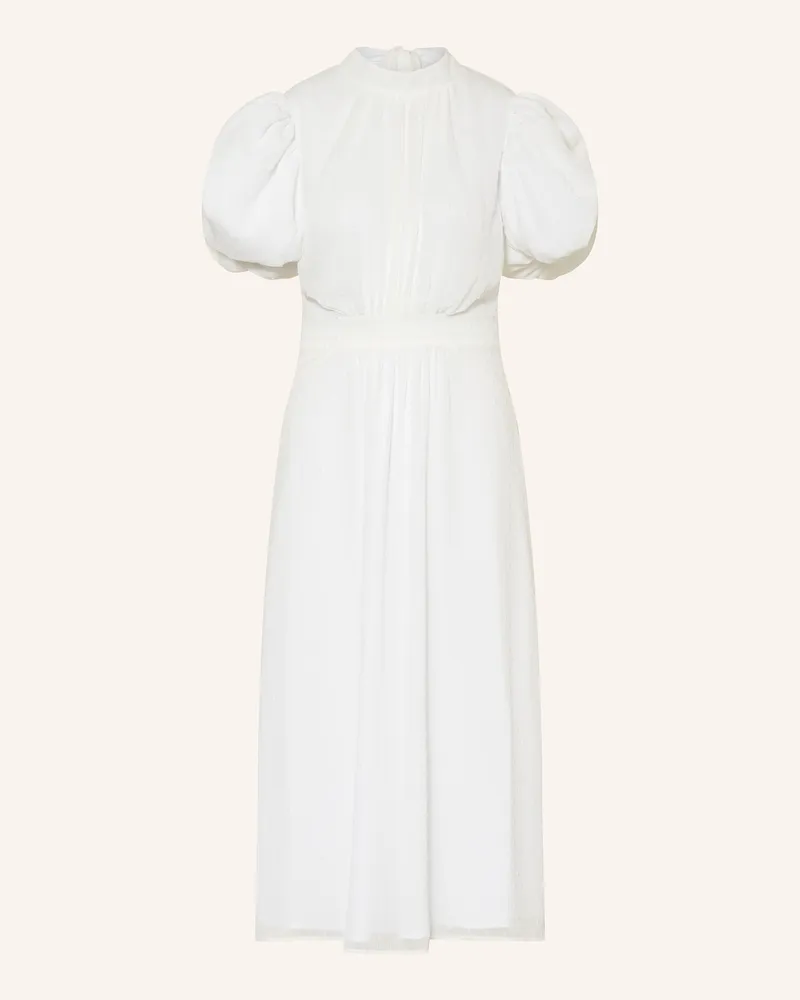 ROTATE Birger Christensen Kleid mit Rüschen Weiss