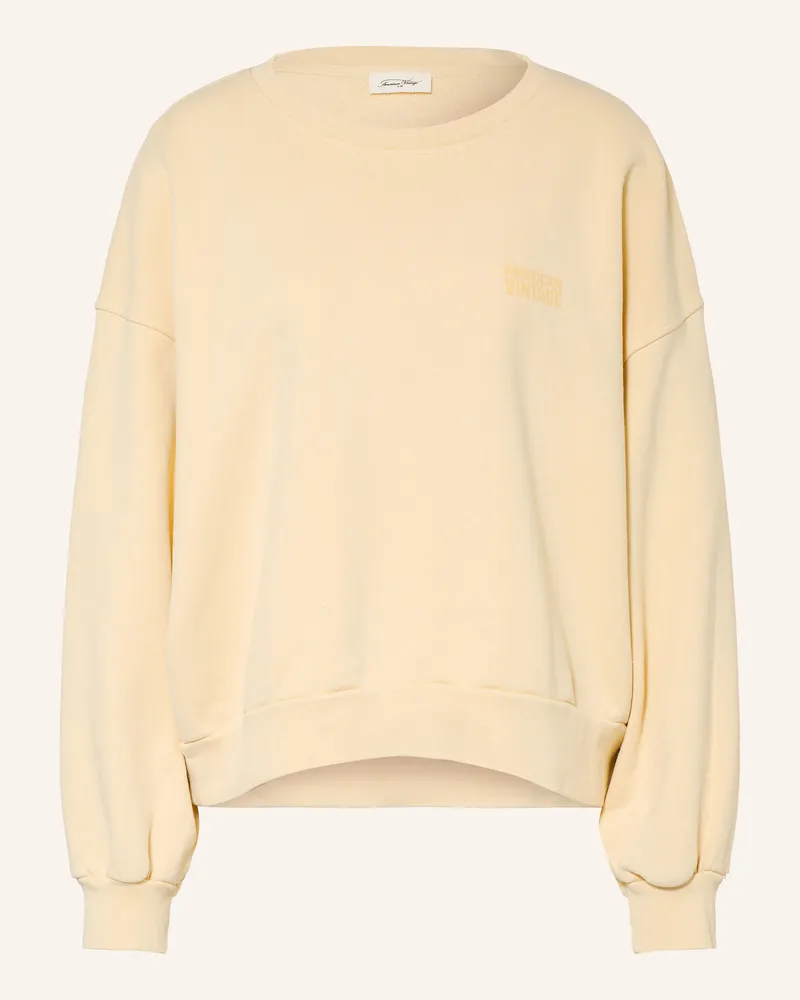 American Vintage Sweatshirt Jitbay gelb Beige