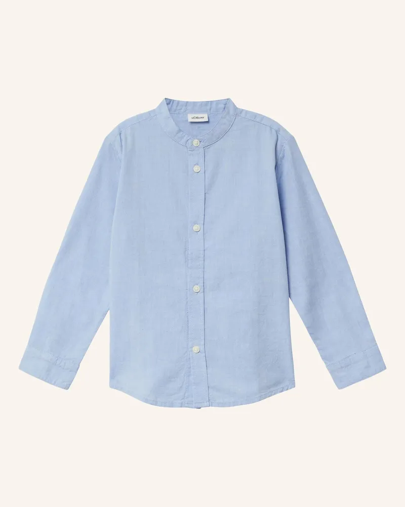 S.Oliver Hemd blau Blau