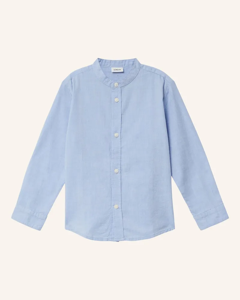 S.Oliver Hemd blau Blau