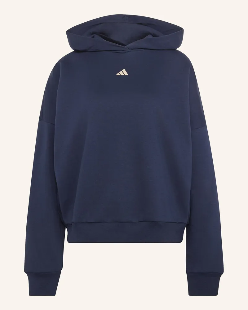 adidas 3-STREIFEN STUDIO HOODIE Blau