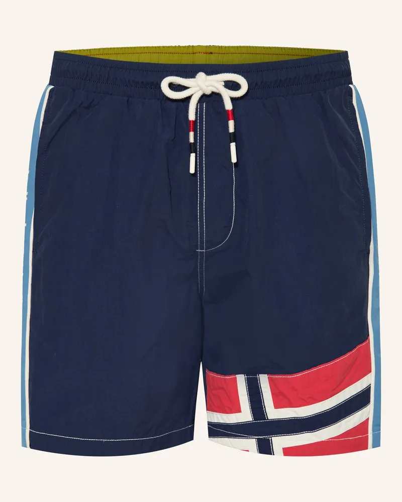 Napapijri Badeshorts V-Reflect blau Blau