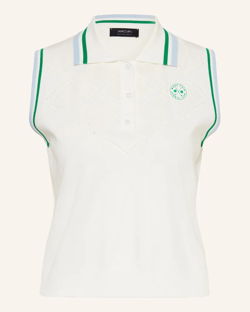 Marc Cain Strick-Poloshirt weiss 110