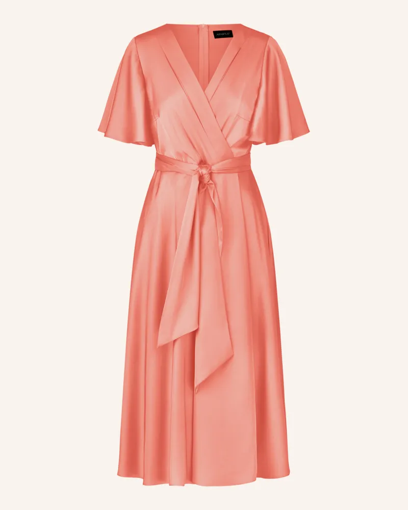 Apart Cocktailkleid aus Satin Hellrot