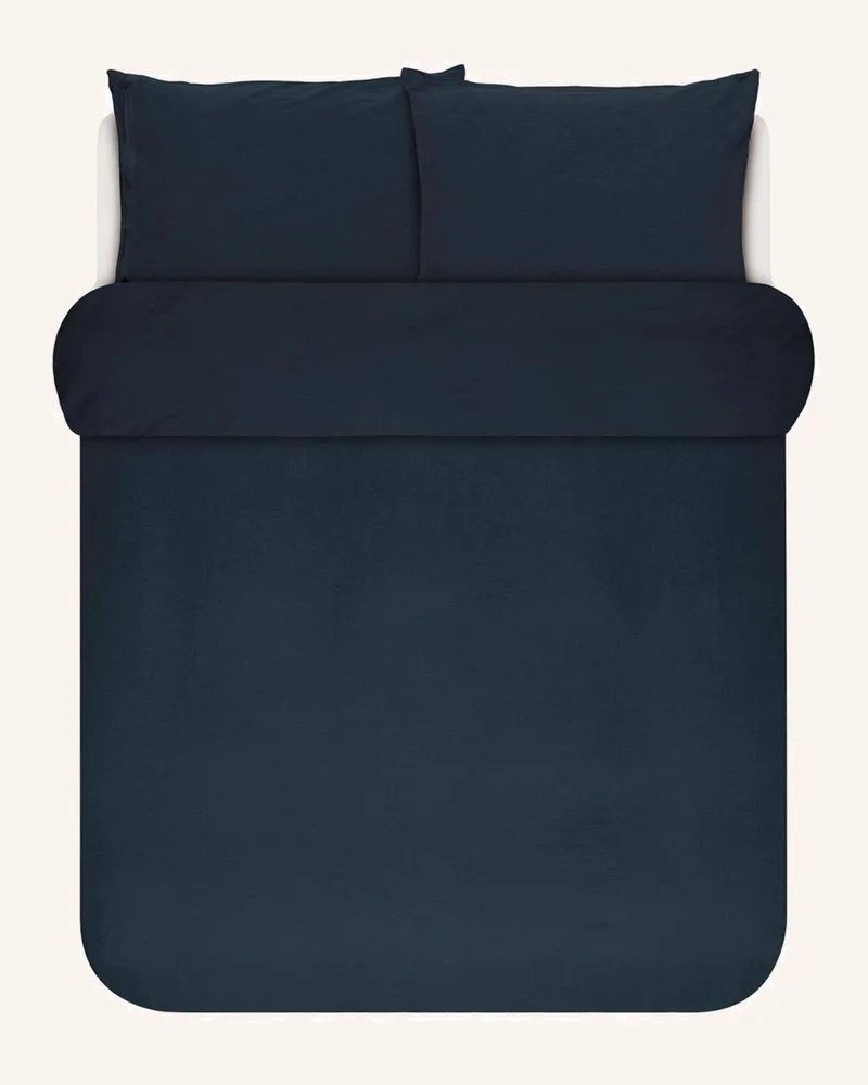 Marc O'Polo Bettwäsche Valka Aus Leinen blau Dunkelblau