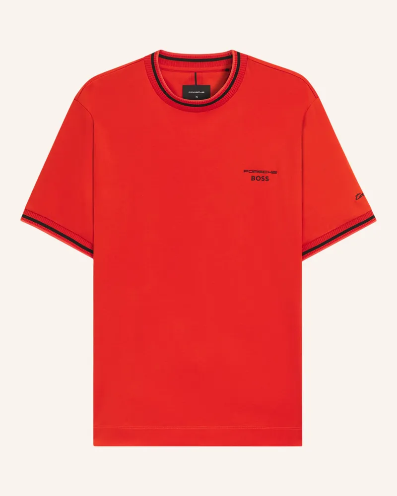 HUGO BOSS T-Shirt C-TAUT 197_PS Regular Fit Dunkelorange