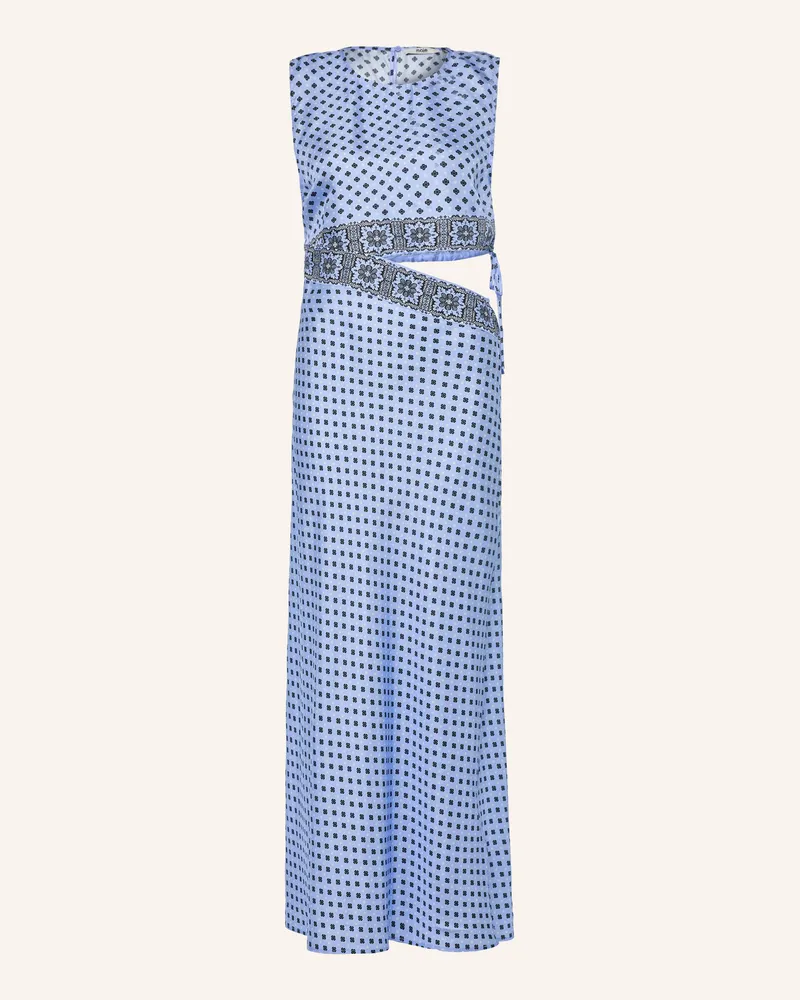 Maje Seidenkleid Mit Cut-Out blau Hellblau