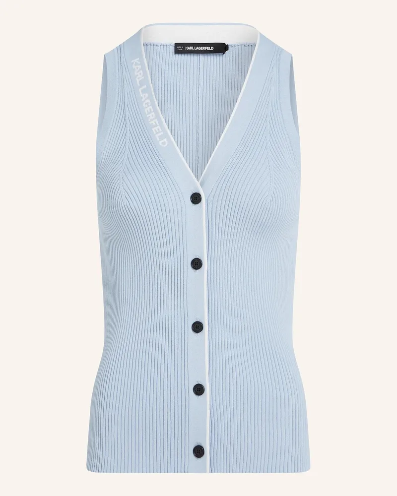 Karl Lagerfeld Top blau Hellblau