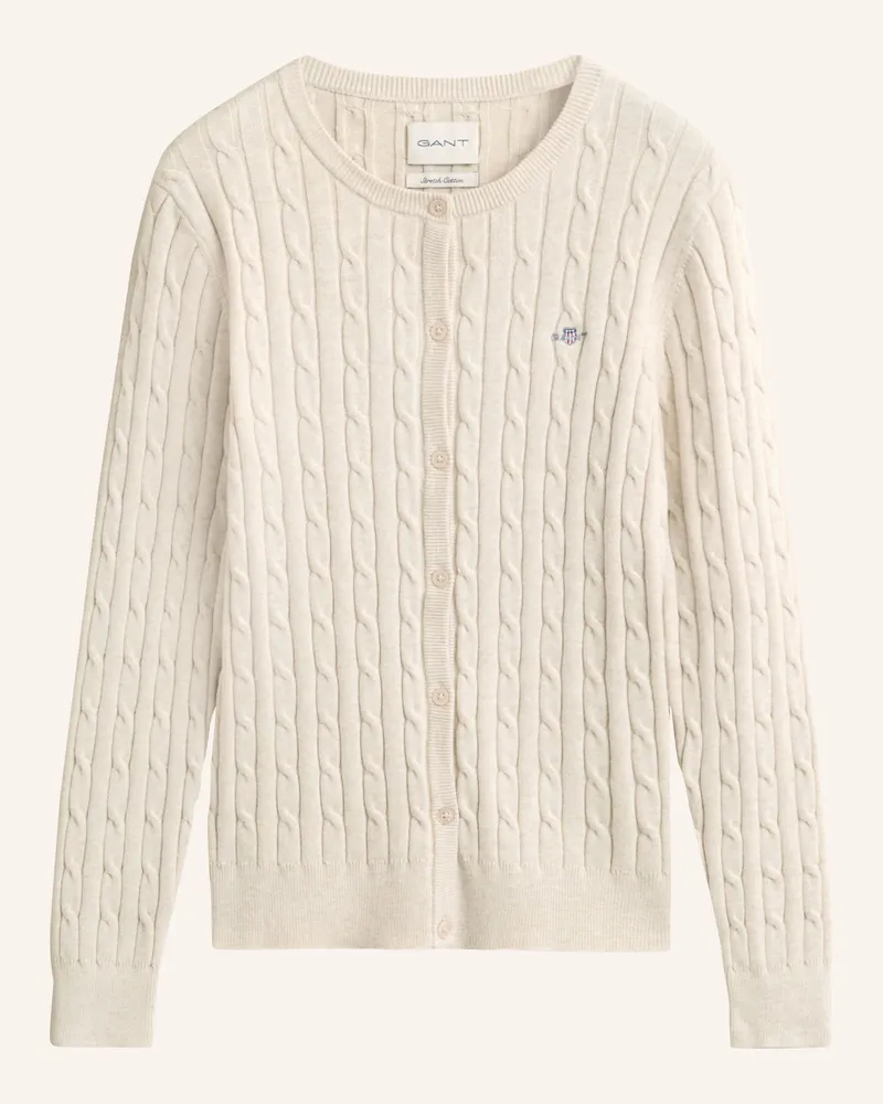 Gant Strickjacke beige Hellbraun