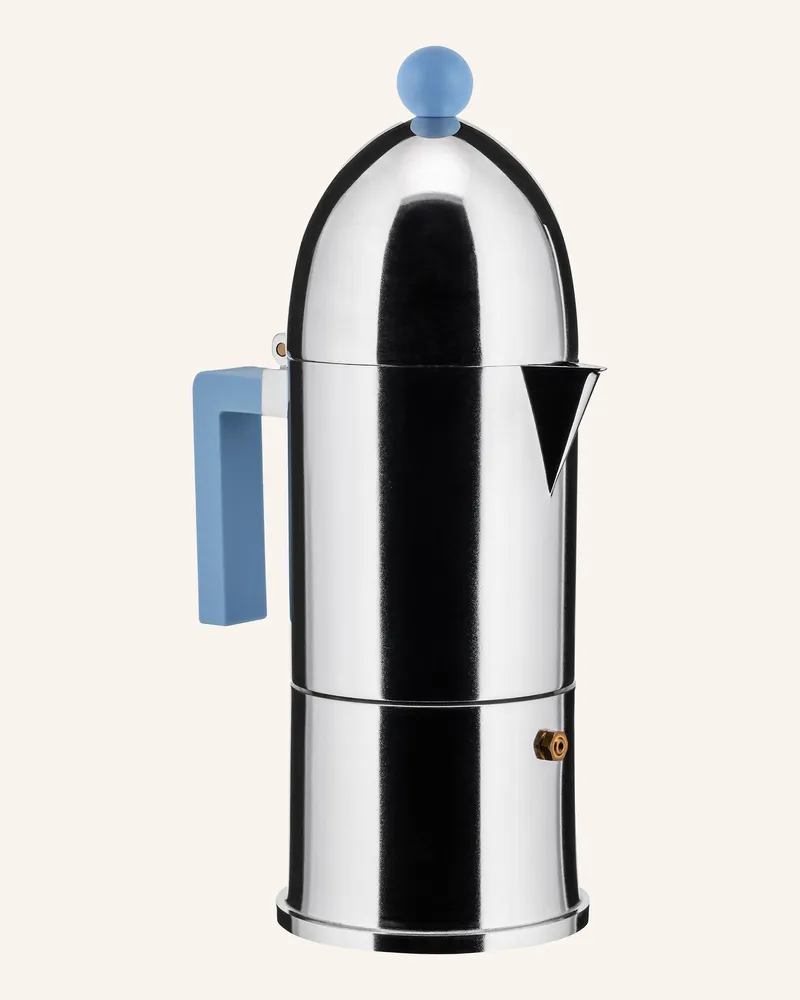 Alessi Espressokocher La Cupola blau Hellblau