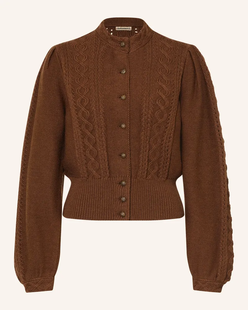 Gottseidank Strickjanker Lea Aus Merinowolle braun Braun