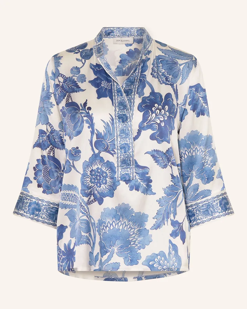 Kudibal Seidenbluse DANITADEA mit 3/4-Arm Weiss