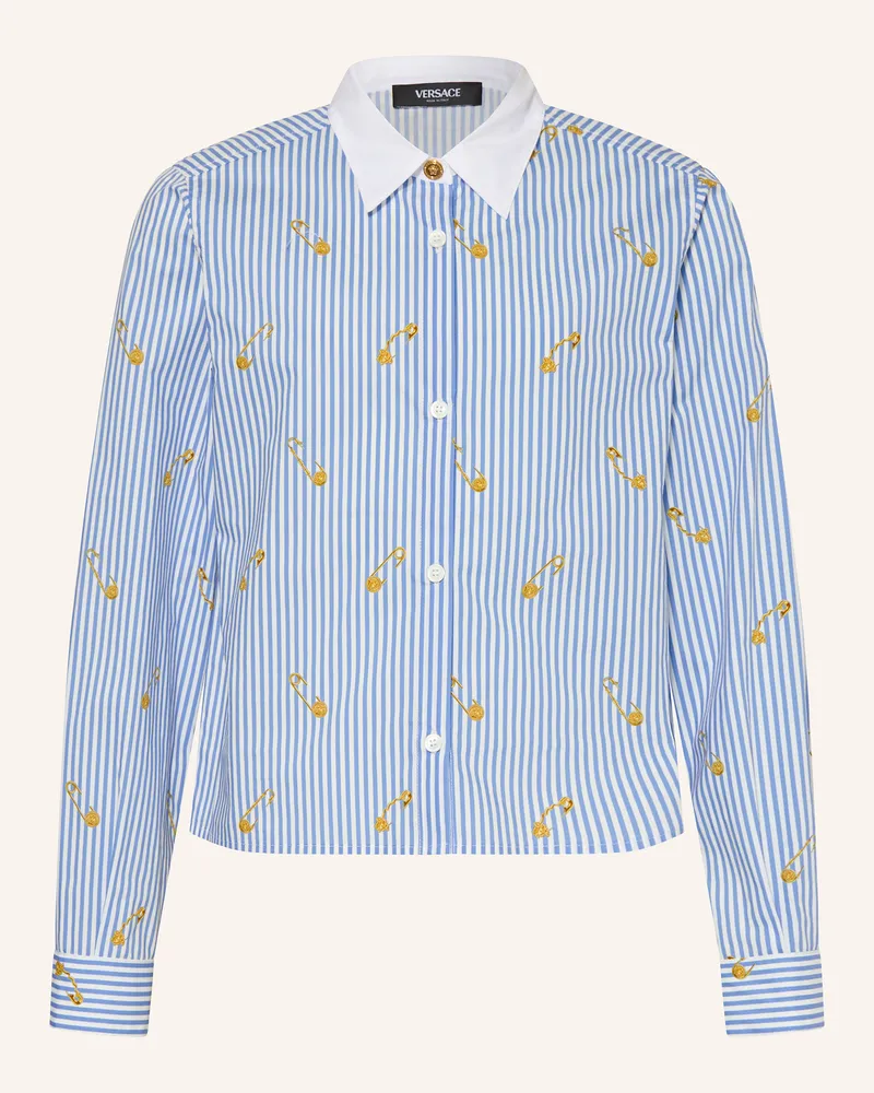 Versace Hemdbluse blau Hellblau