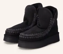 Plateau-Boots schwarz