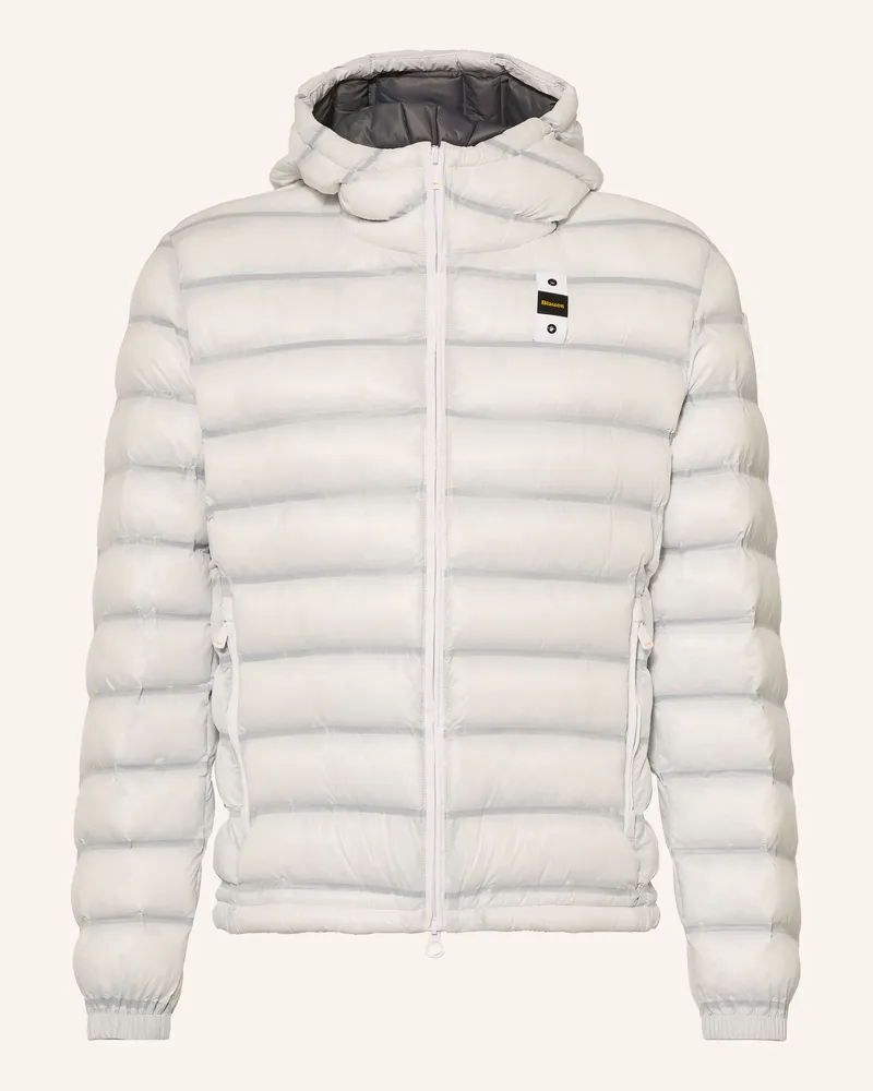 Blauer Steppjacke Charles weiss Hellblau