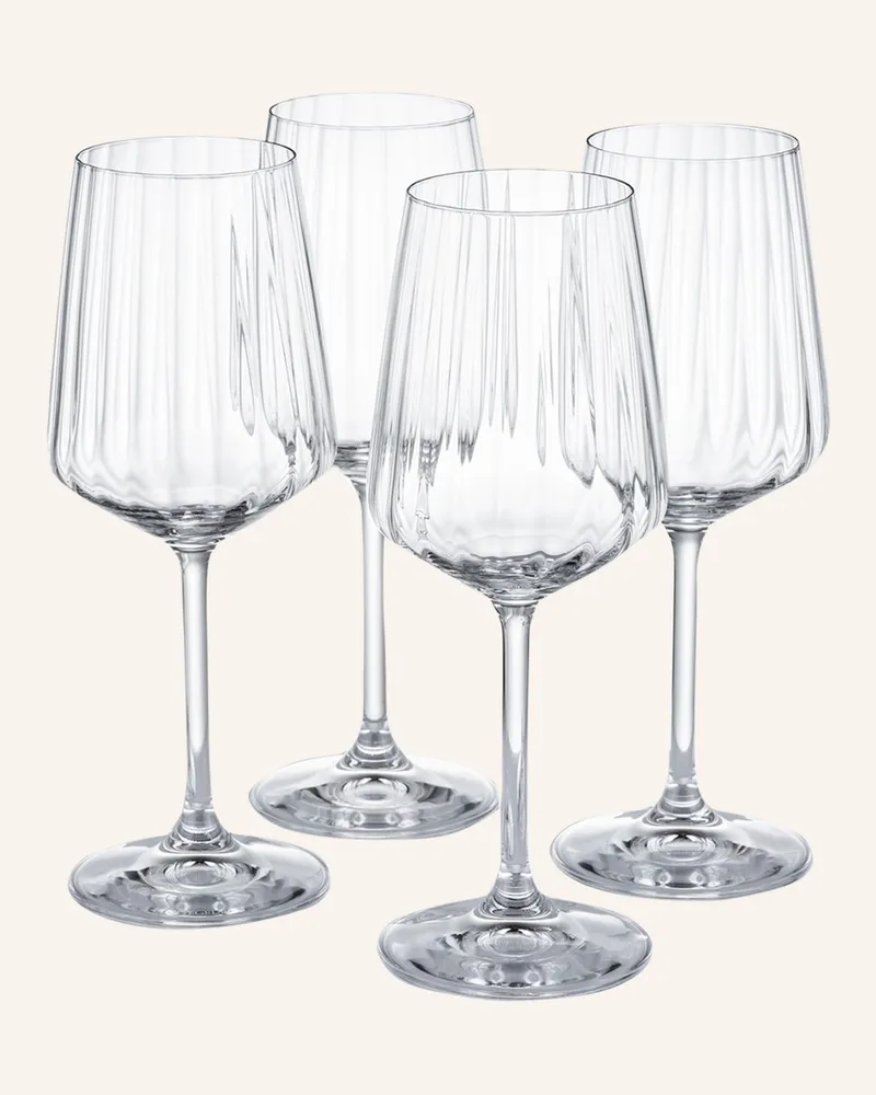 Spiegelau 4er-Set Weingläser transparent Weiss