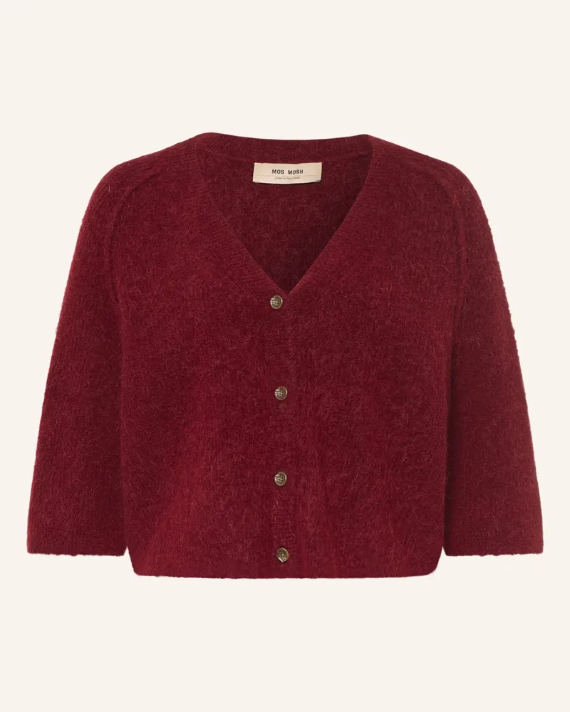 Mos Mosh Strickjacke Mmthora Lizet Mit Alpaka rot Dunkelrot