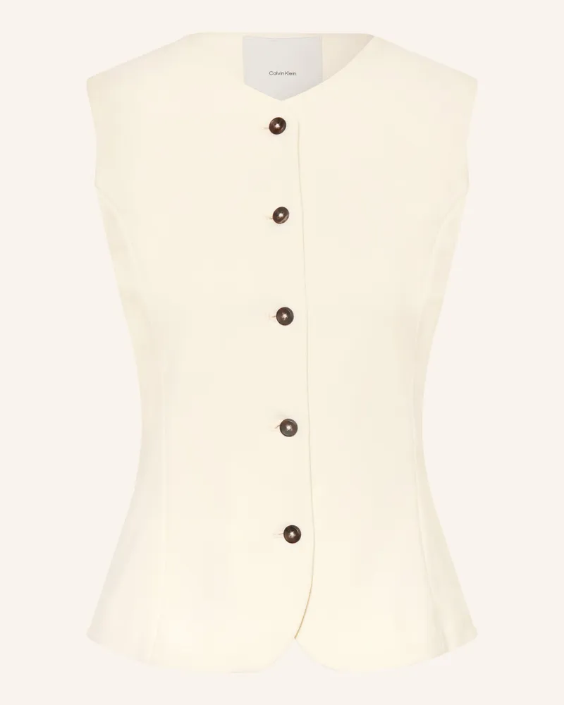 Calvin Klein Blazerweste weiss Creme