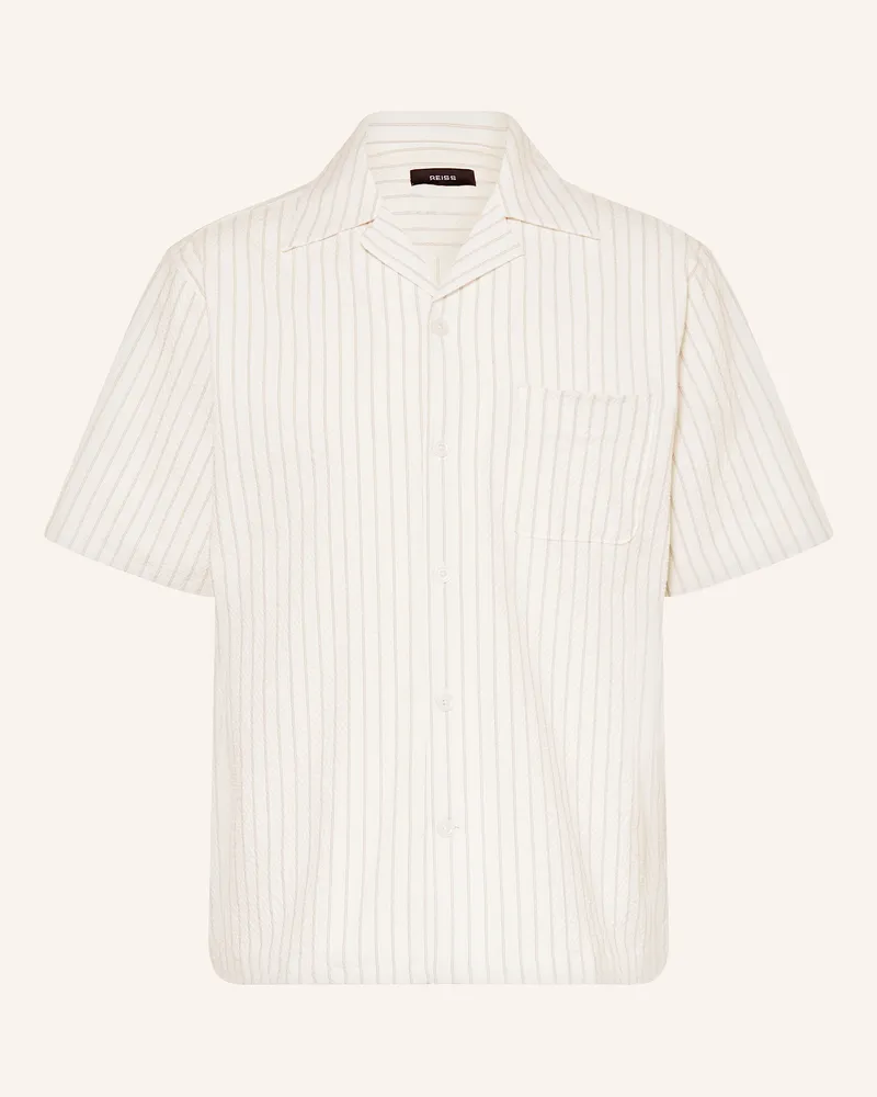 Reiss Resorthemd Easton Relaxed Fit weiss Creme