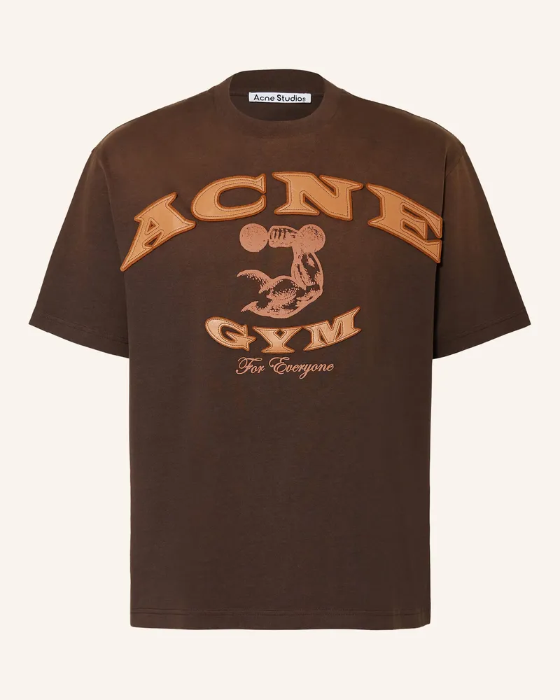 Acne Studios T-Shirt Dunkelbraun