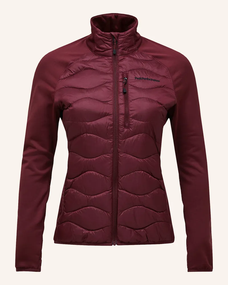 Peak Performance Midlayer-Jacke Helium rot Dunkelrot