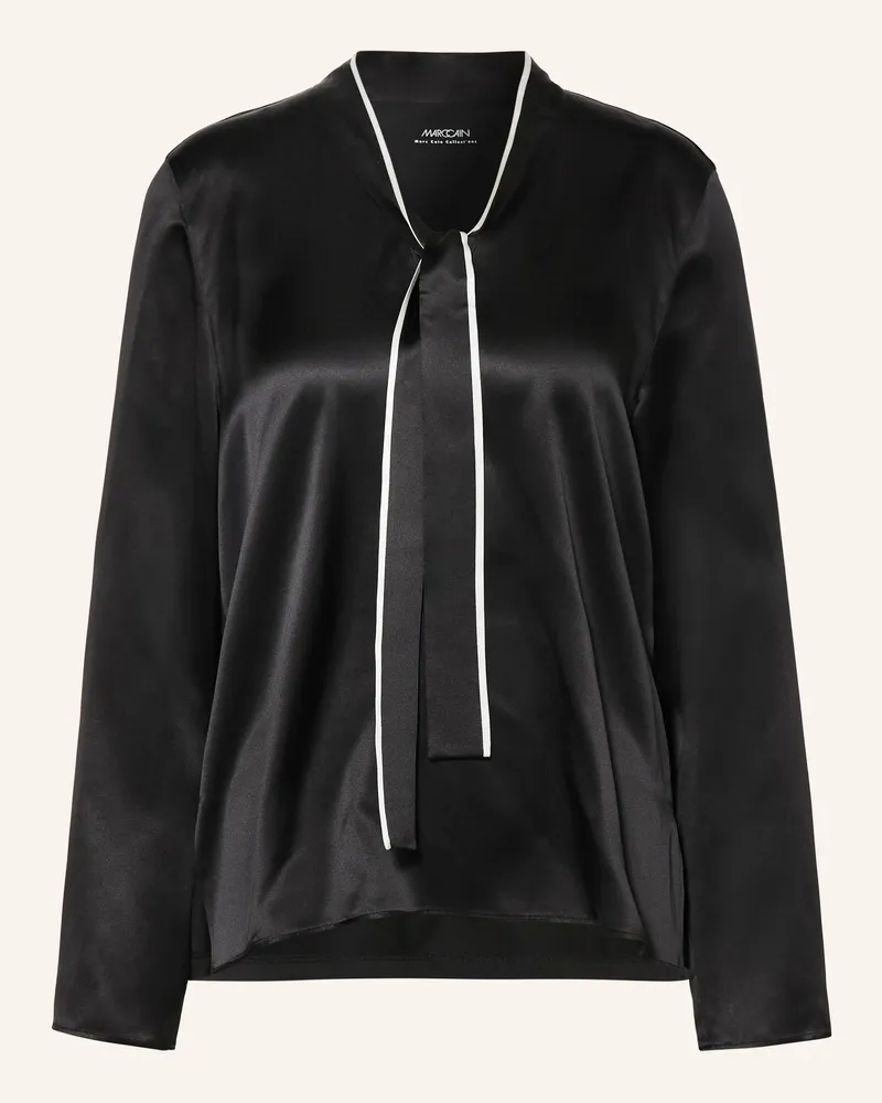 Marc Cain Schluppenbluse Aus Seide schwarz 900