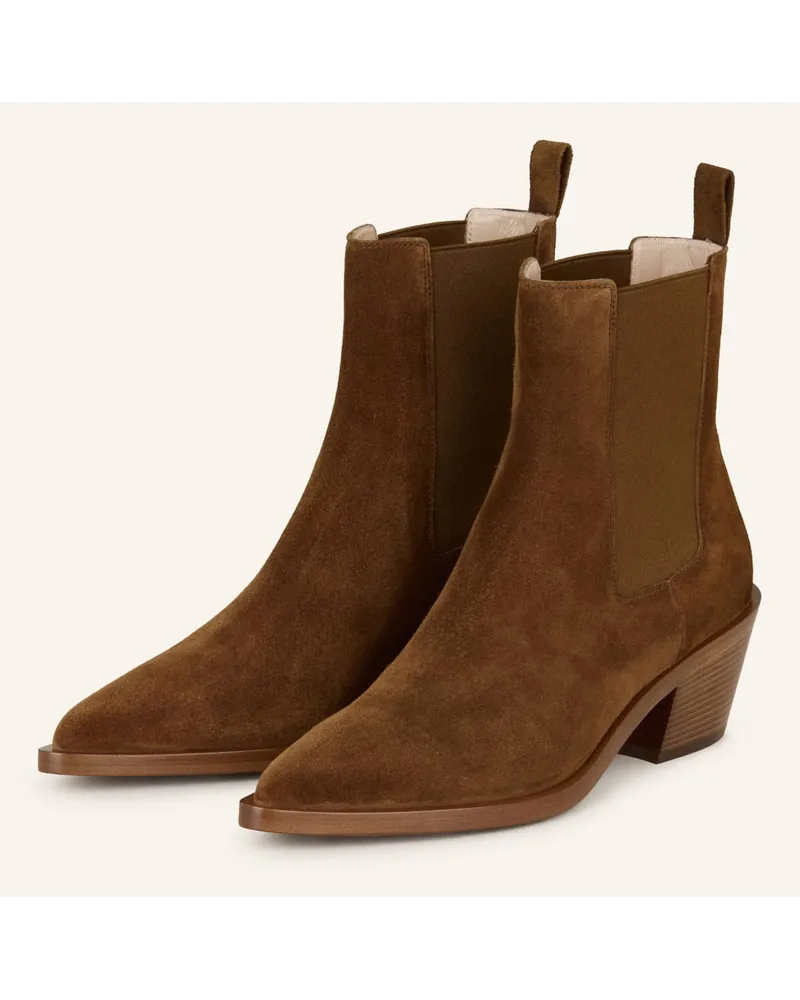 Gianvito Rossi Chelsea Boots WYLIE - COGNAC Braun