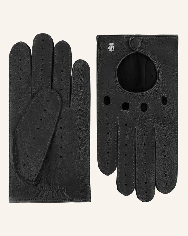 Roeckl Lederhandschuhe Toronto Autofahrer schwarz 