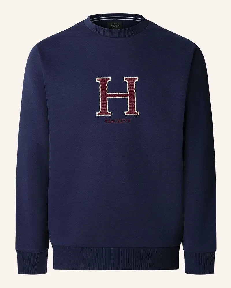 Hackett Sweatshirt HERITAGE H CREW Blau