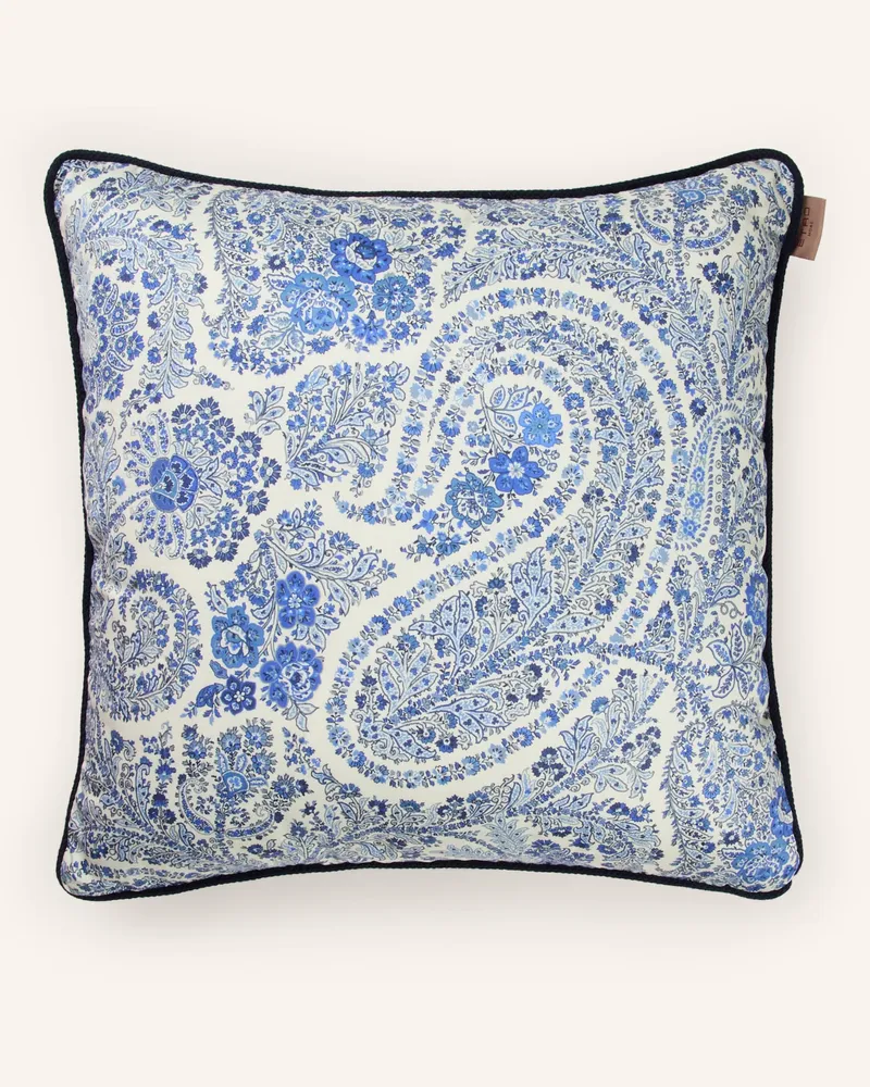 Etro Dekokissen blau Hellbraun