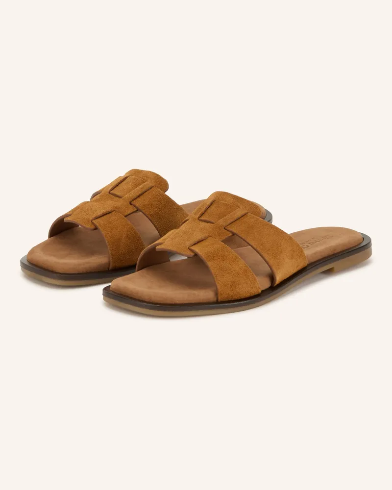 Marc O'Polo Pantoletten Marit braun Cognac