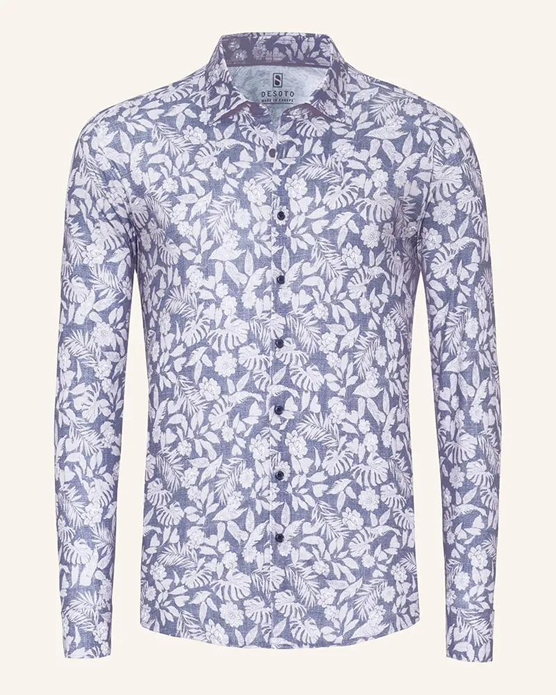 DESOTO Hemd Slim Fit Blaugrau