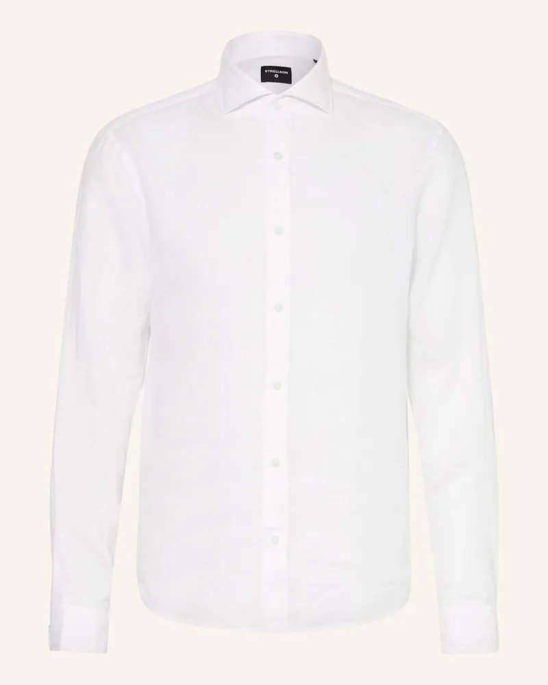 Strellson Leinenhemd Ceasar Slim Fit weiss Weiss