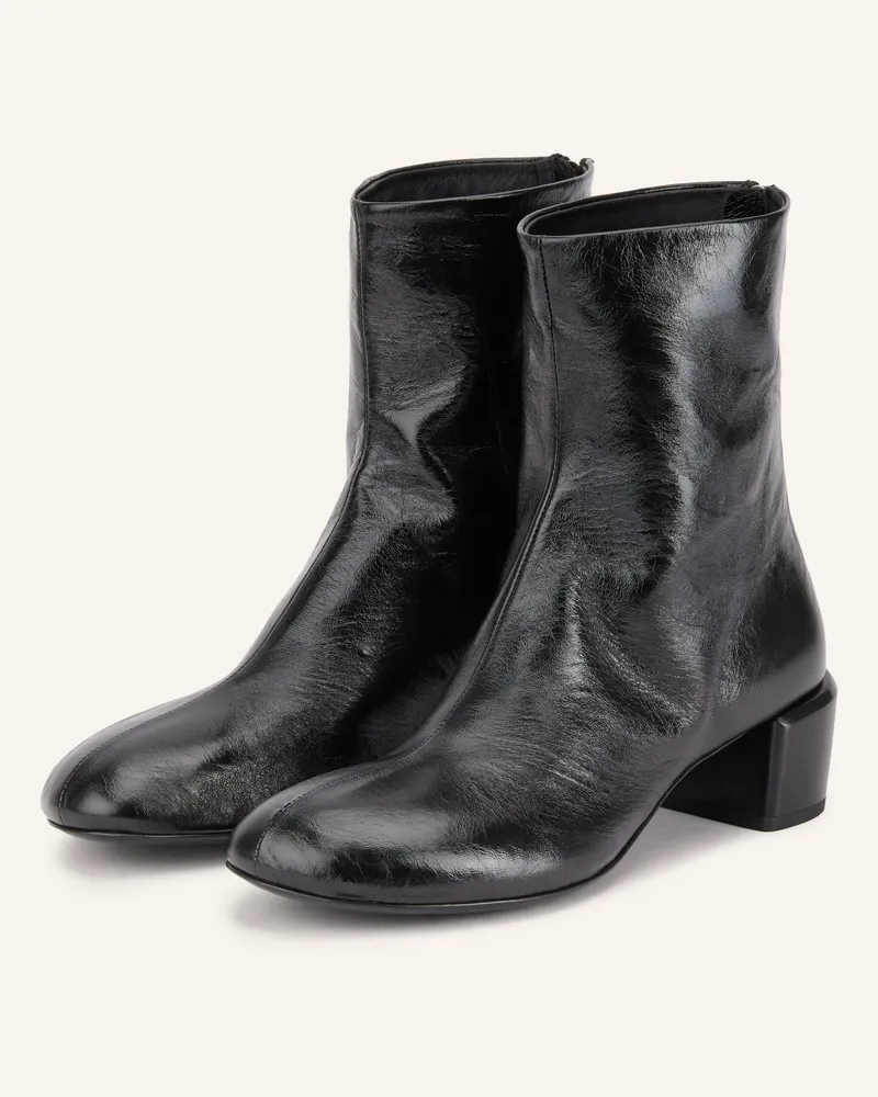 Officine Creative Italia Lack-Stiefeletten Flore schwarz Schwarz
