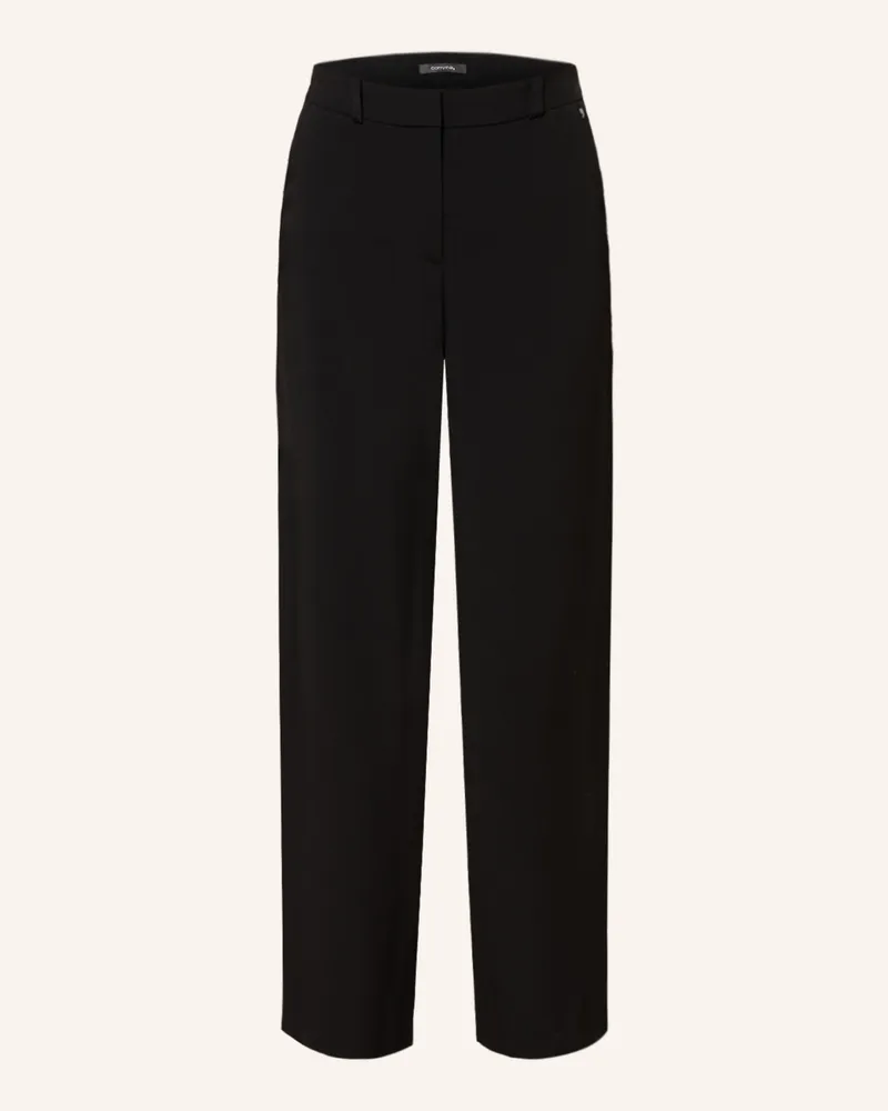 COMMA Marlenehose schwarz Schwarz