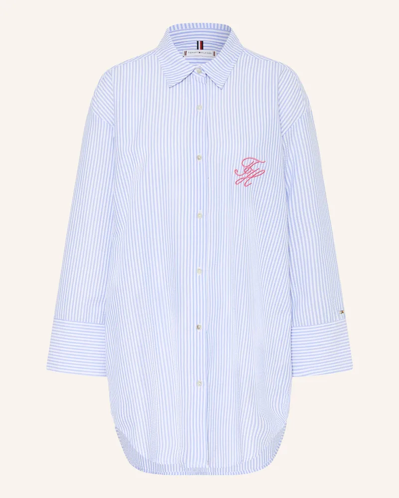 Tommy Hilfiger Hemdbluse blau Hellblau