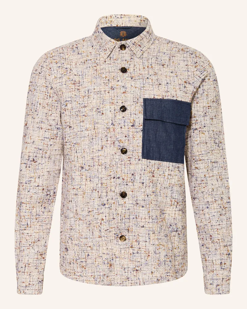 Mos Mosh Bouclé-Overshirt Mmgwilson weiss Ecru