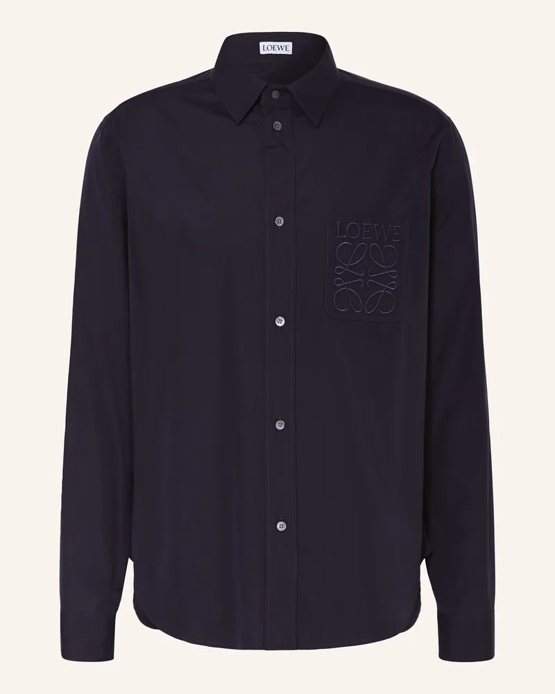 Loewe Hemd Comfort Fit Dunkelblau