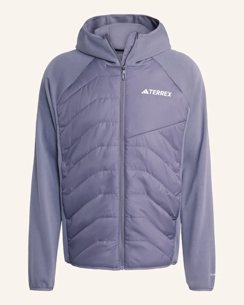 adidas TERREX MULTI CLIMAWARM ISOLIERENDE HYBRID-KAPUZENJACKE Lila
