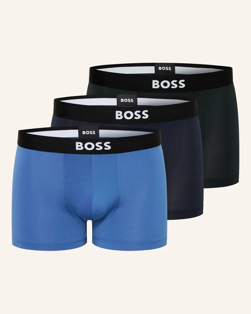 HUGO BOSS 3er-Pack Boxershorts One blau Blau