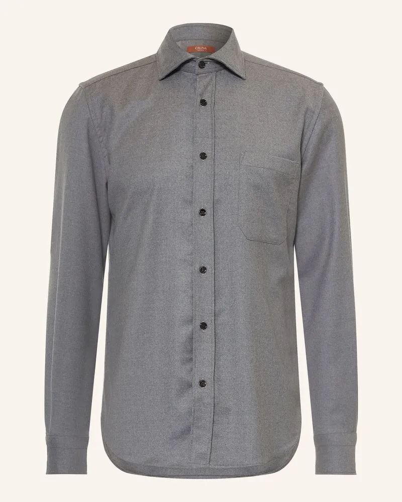 CRUNA Hemd Keywest Comfort Fit grau Dunkelgrau