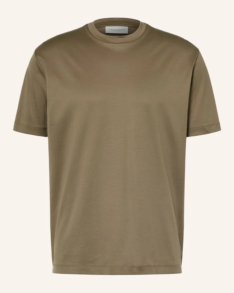 Profuomo T-Shirt gruen Khaki