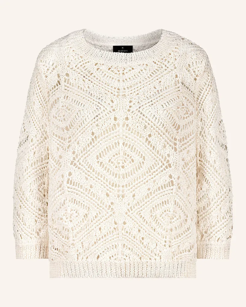 monari Pullover Mit Pailletten beige Beige