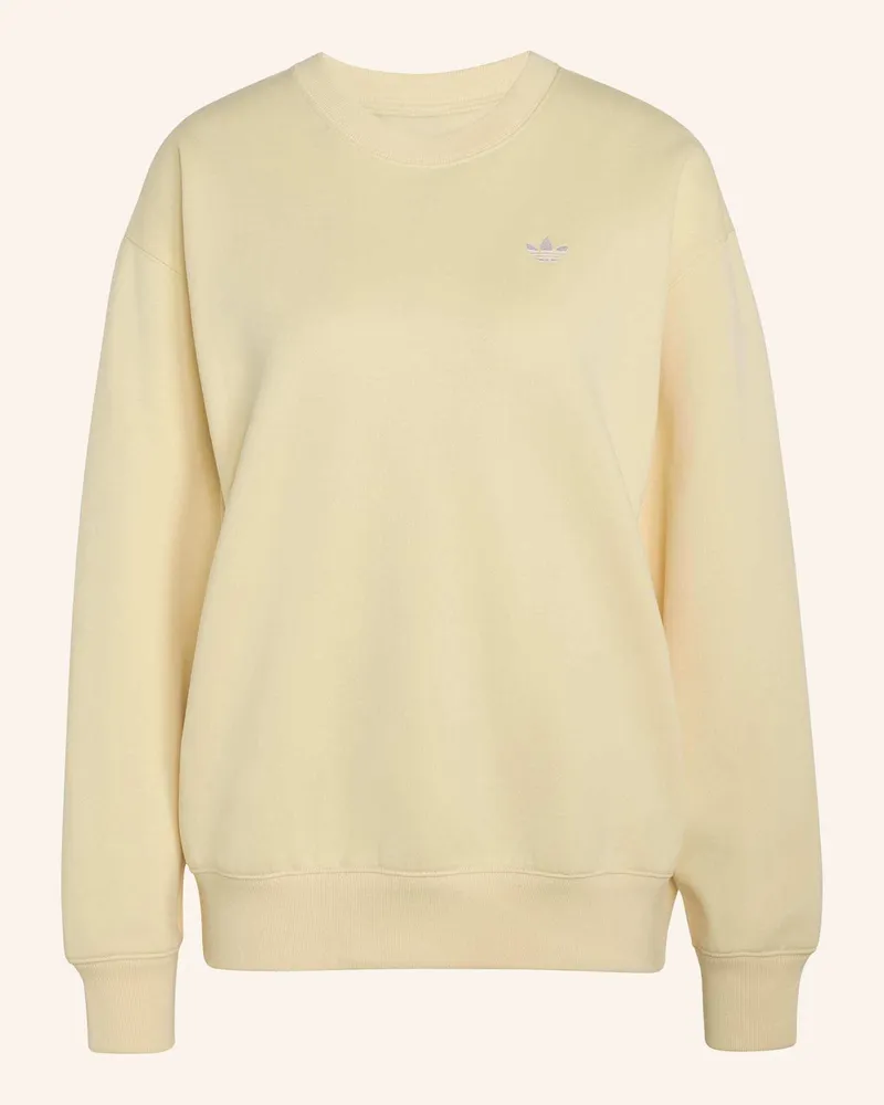 adidas Essentials Crew Long Fleece Os Sweatshirt gelb Creme
