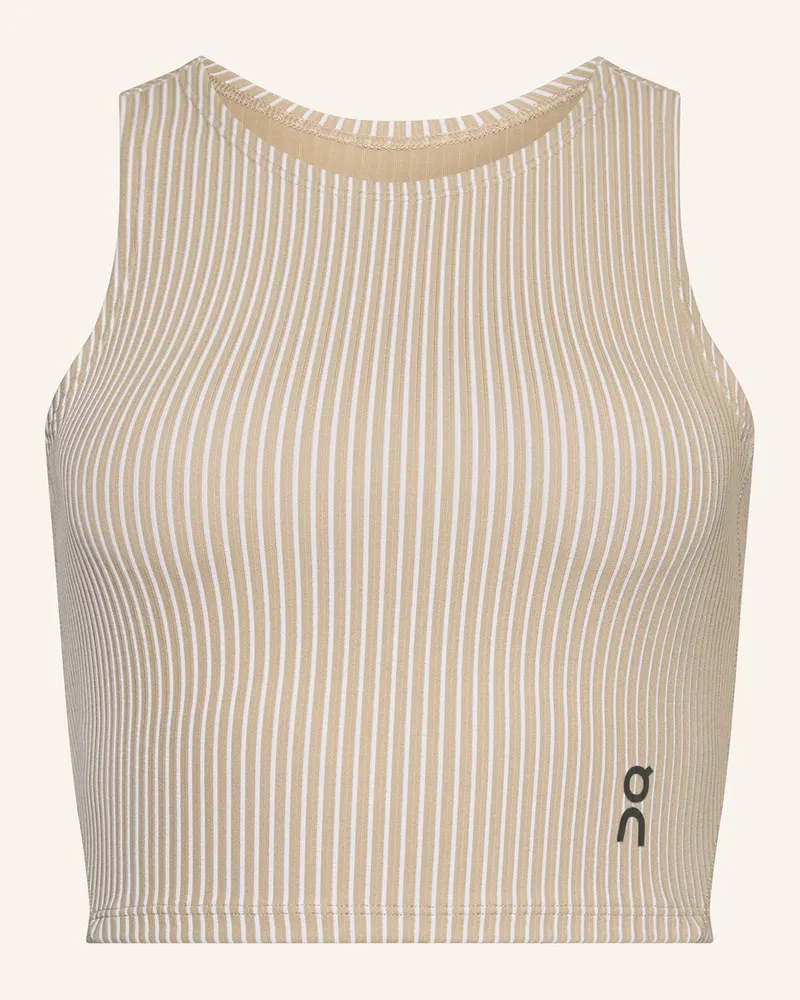 ON Cropped-Top ALL-DAY RIBBED CROP Beige