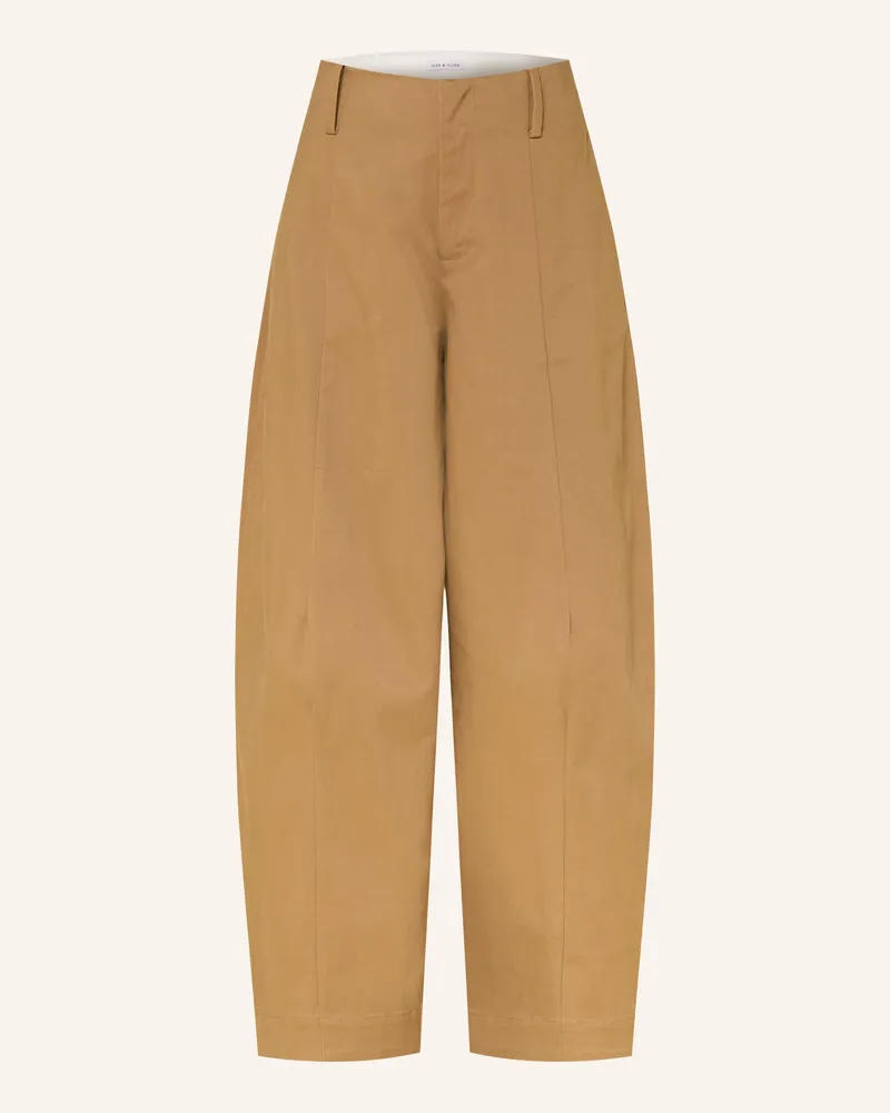 Mrs & HUGS Barrel Jeans braun Brown