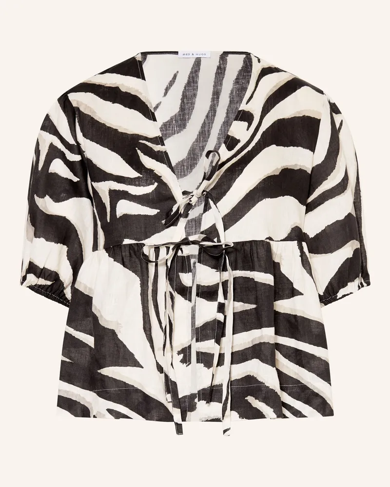Mrs & HUGS Leinenbluse Creme