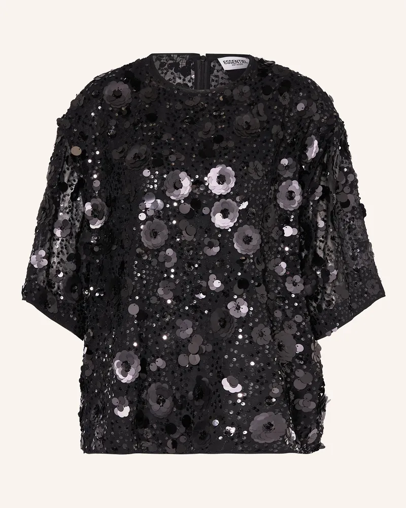 Essentiel Blusenshirt Isparkle schwarz Schwarz