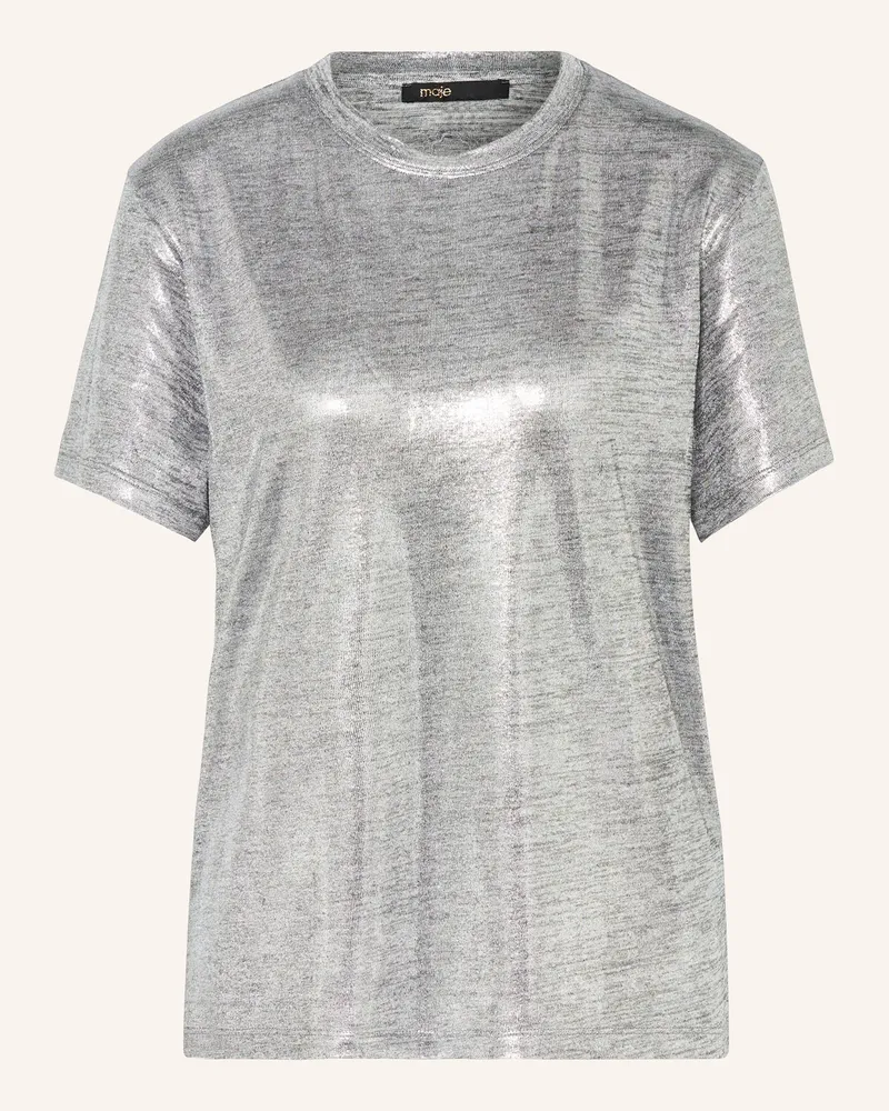 Maje T-Shirt Silber